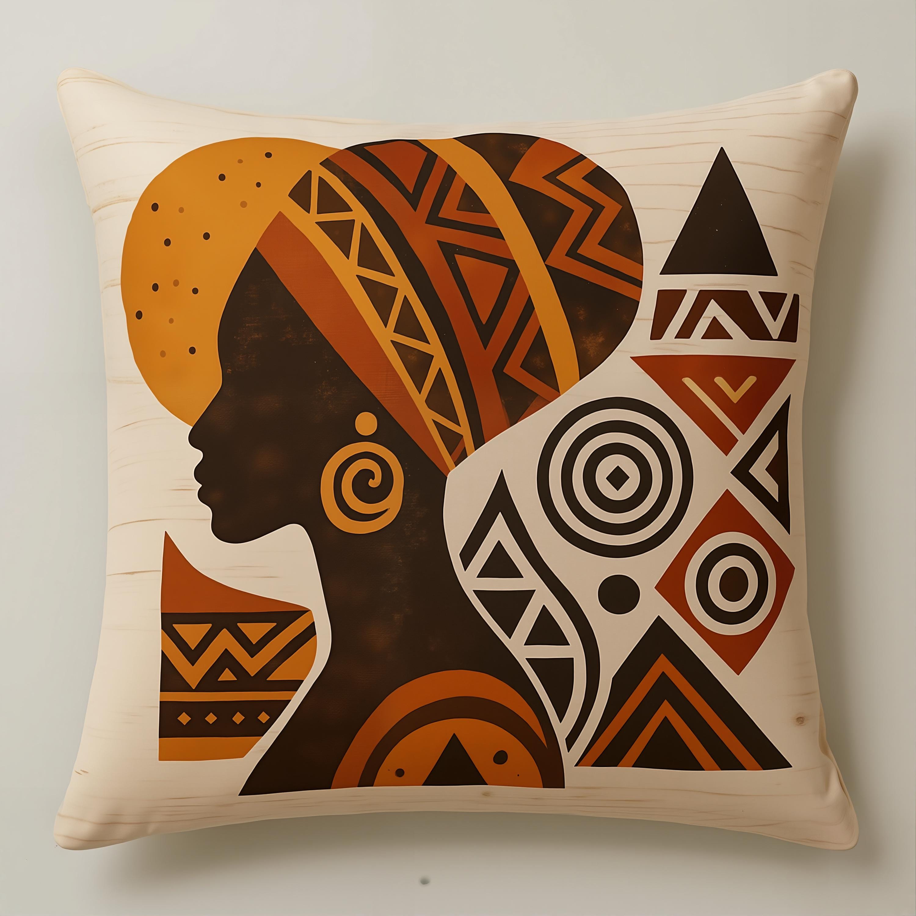 Tribal Harmony Silhouette cushion
