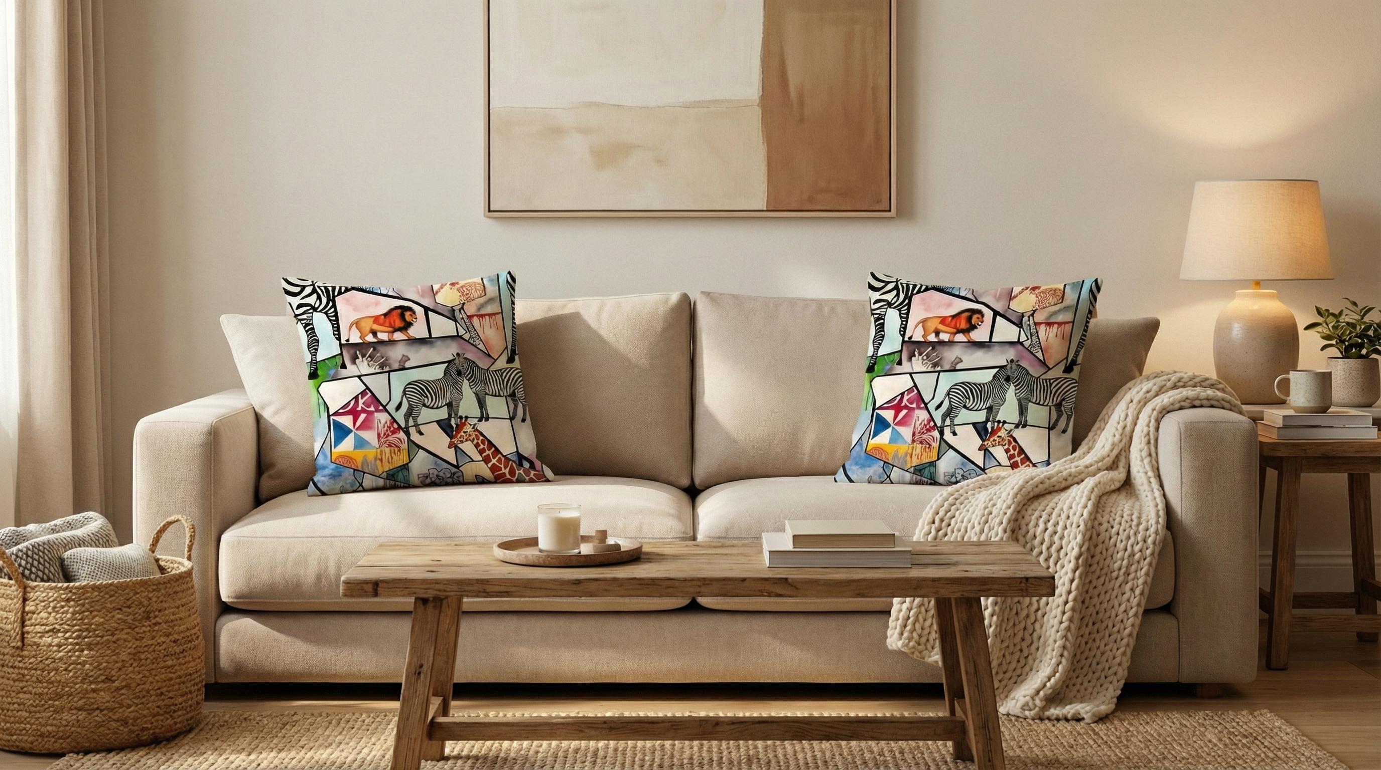 Wild Mosaic cushion
