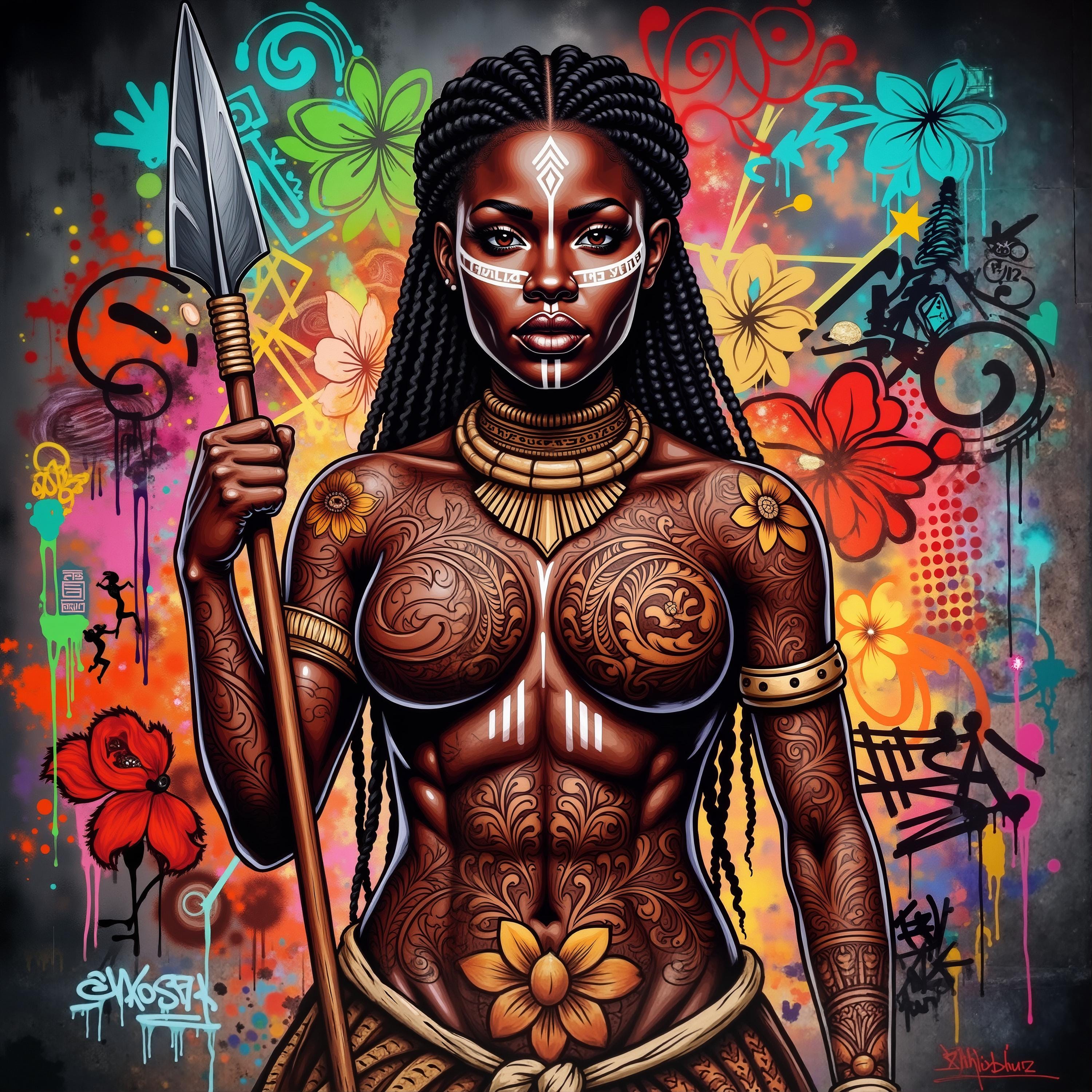 Ancestral Warrior Canvas