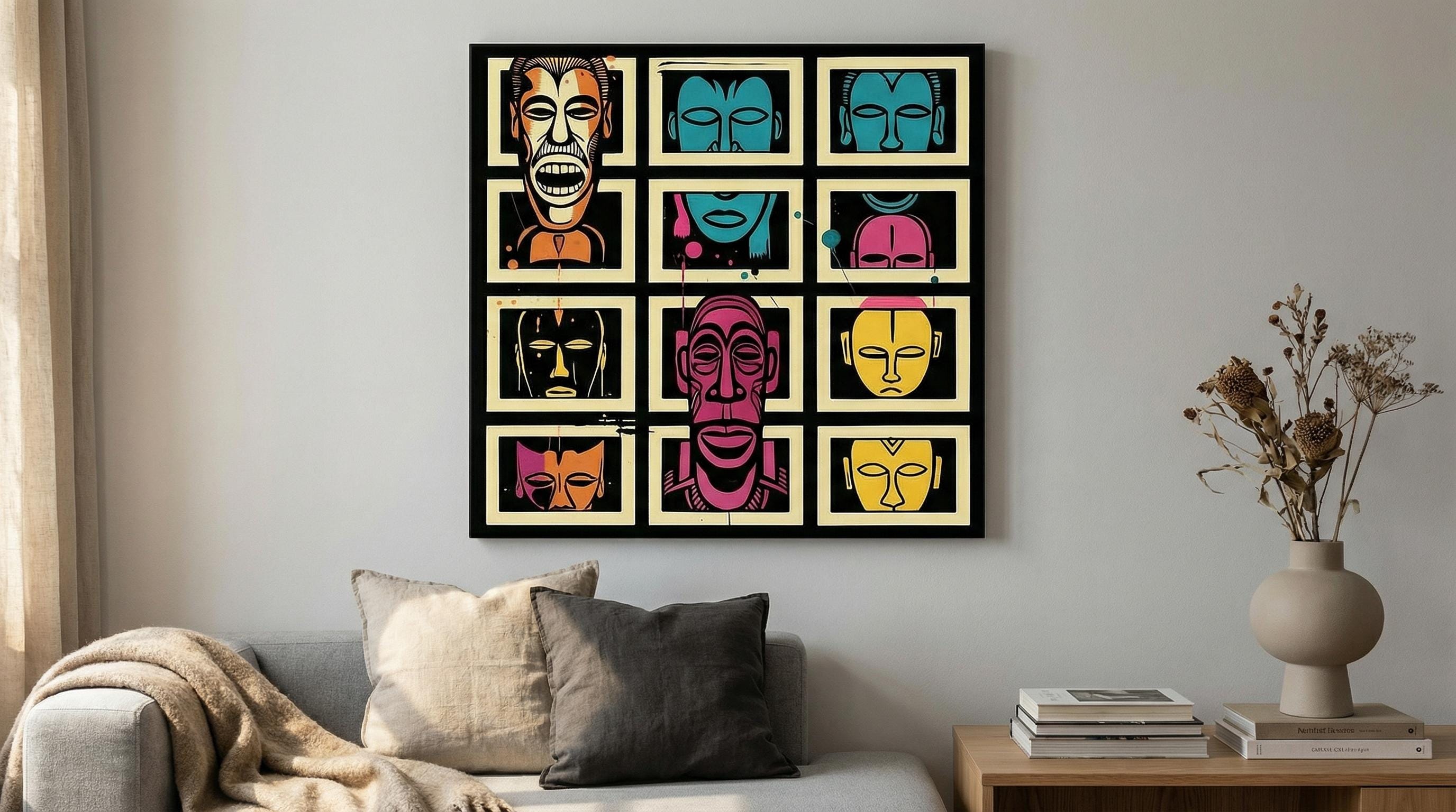 Faces of Many Canvas