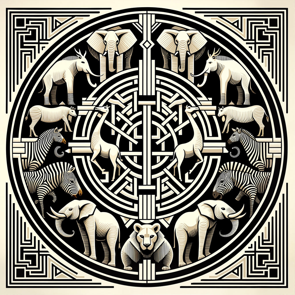 Circle of Wildlife cushion