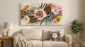 Floral Symbol Fusion Canvas