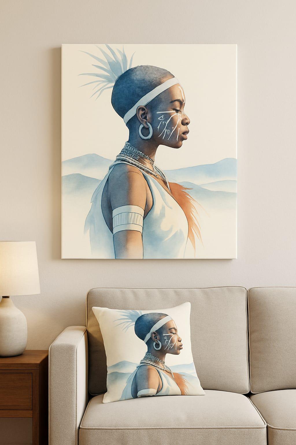 Painted Spirit cushion
