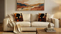 Warm Sunset Silhouette cushion