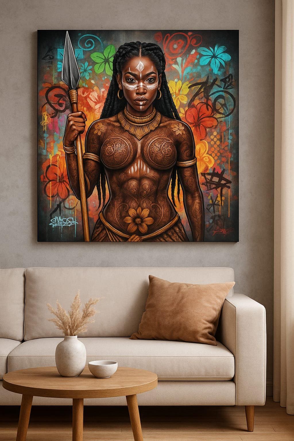 Ancestral Warrior Canvas