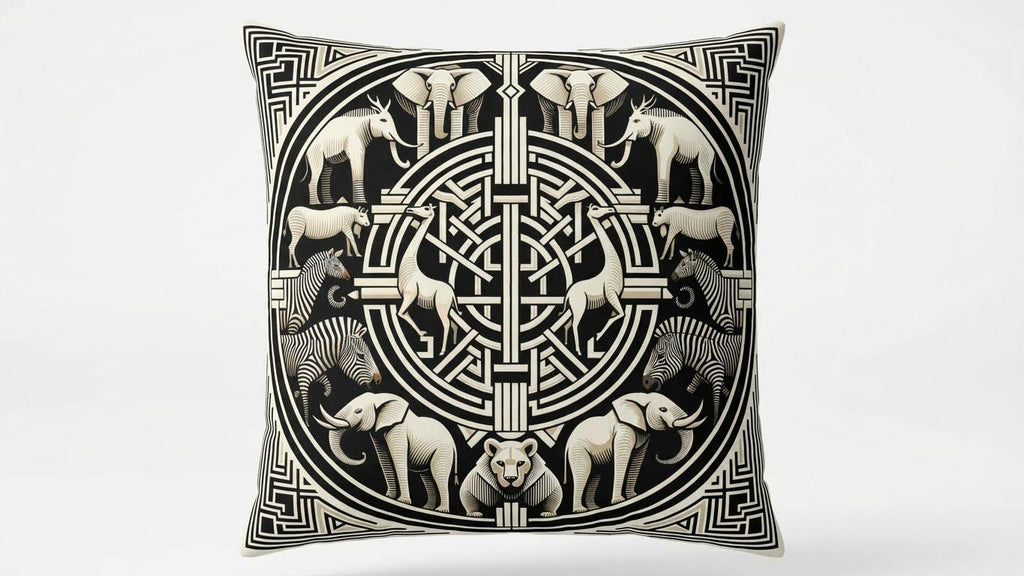 Circle of Wildlife cushion