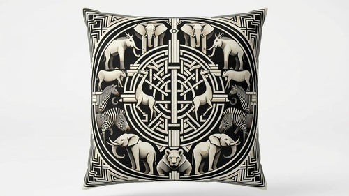 Circle of Wildlife cushion