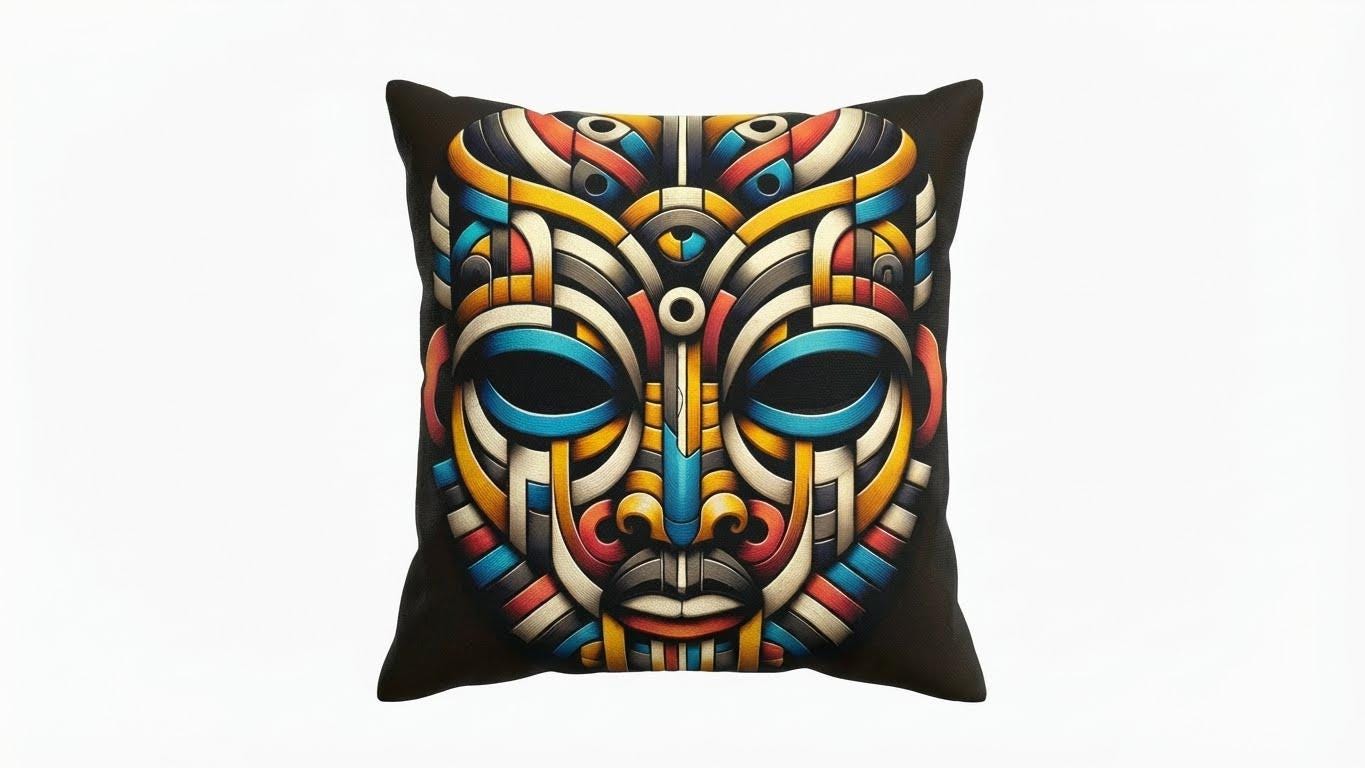The Golden Sentinel cushion