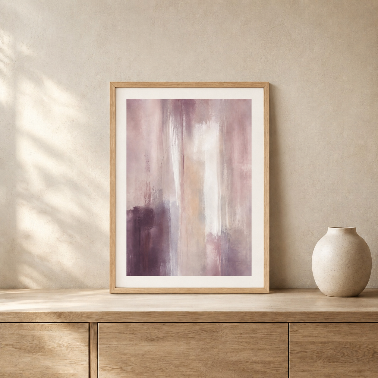 Heritage Reimagined Mauve Silence Fine Art Print