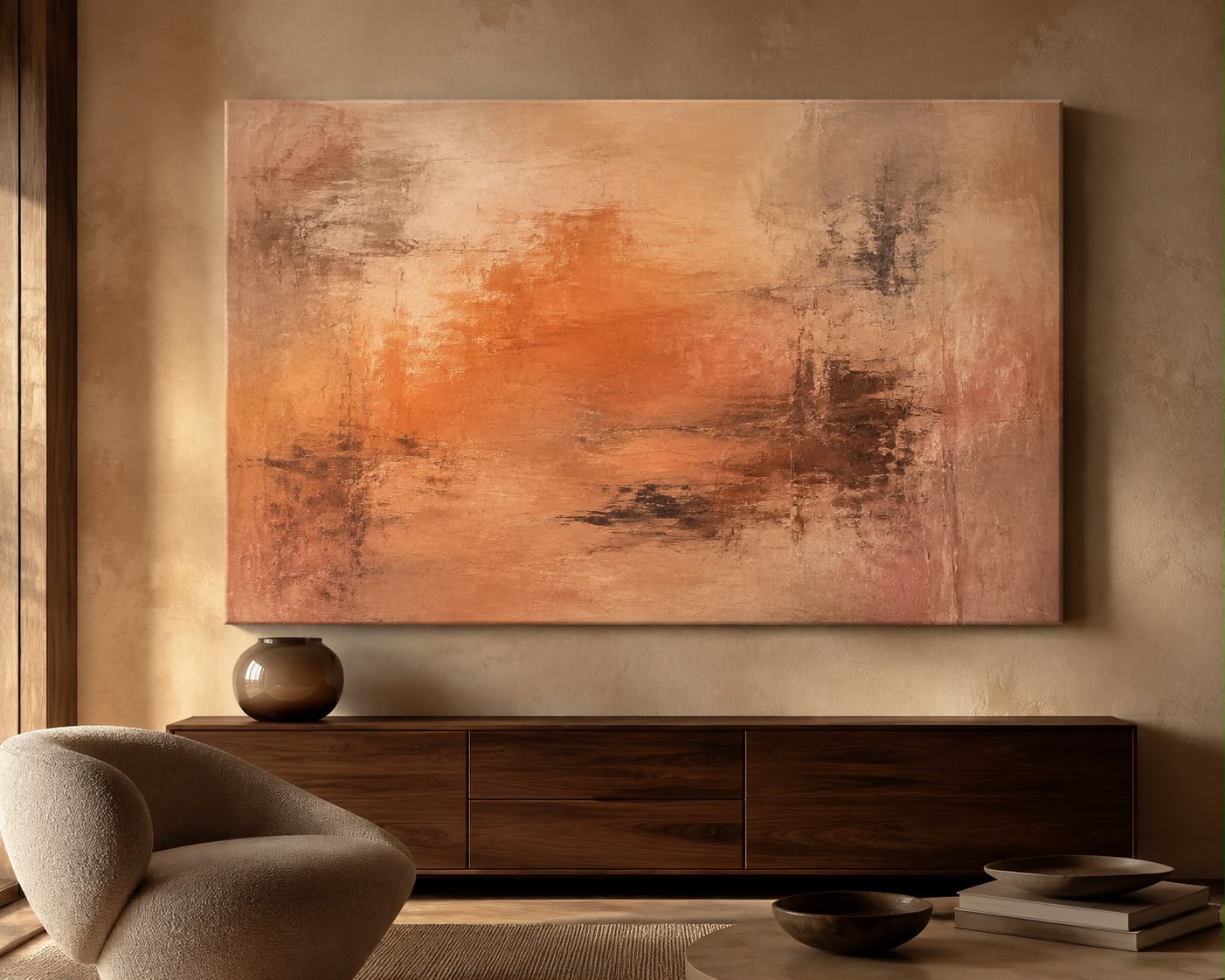 Heritage Reimagined Ember Haze Canvas