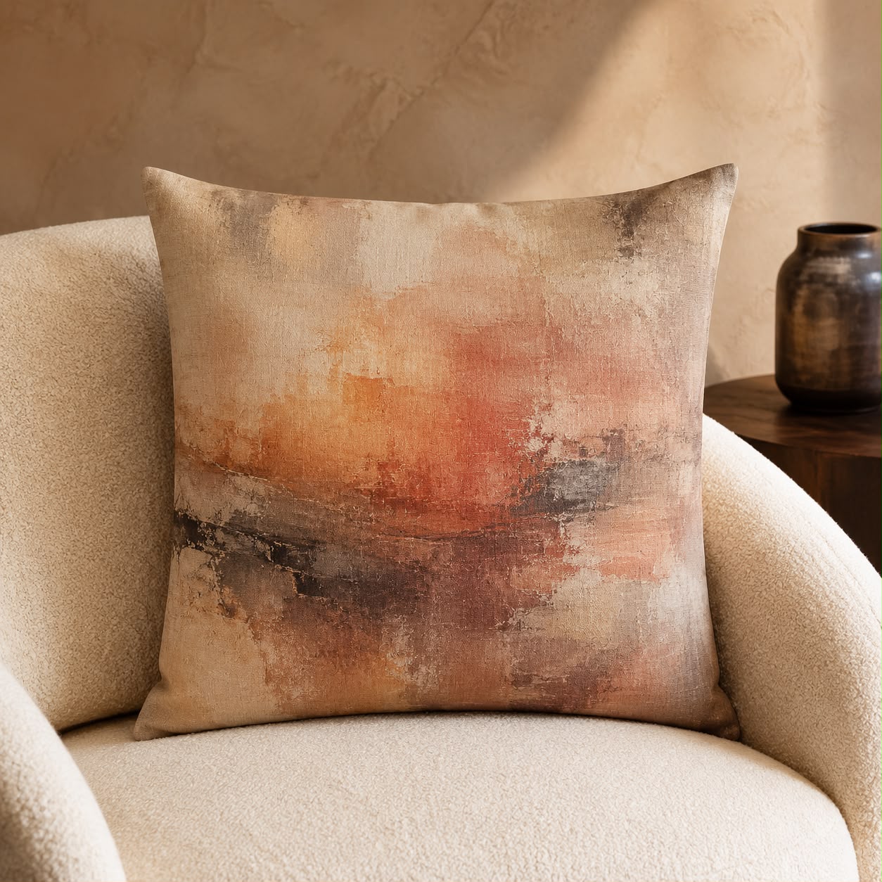 Heritage Reimagined Ember Haze Cushion