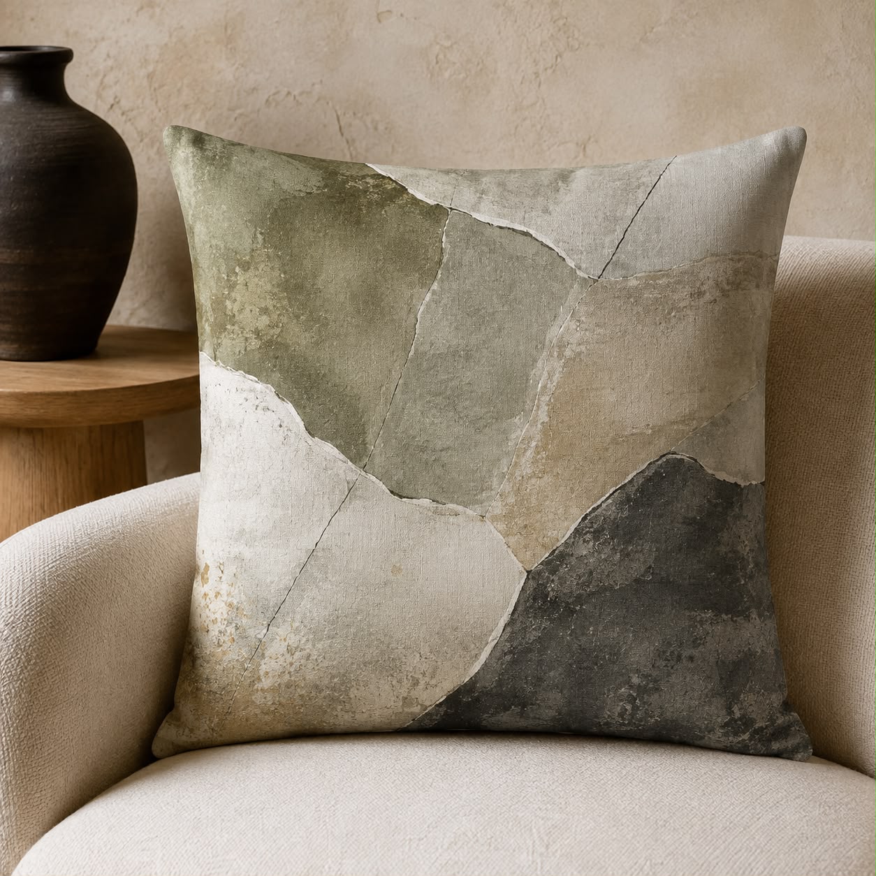 Heritage Reimagined Verdant Stone Cushion