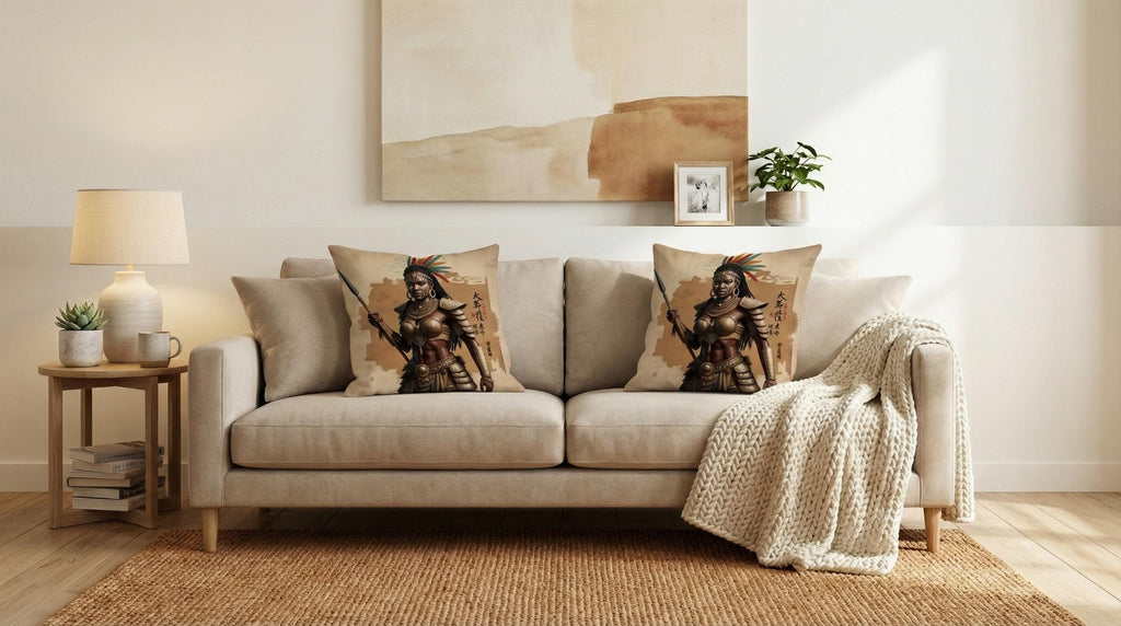 Twin Guardians cushion