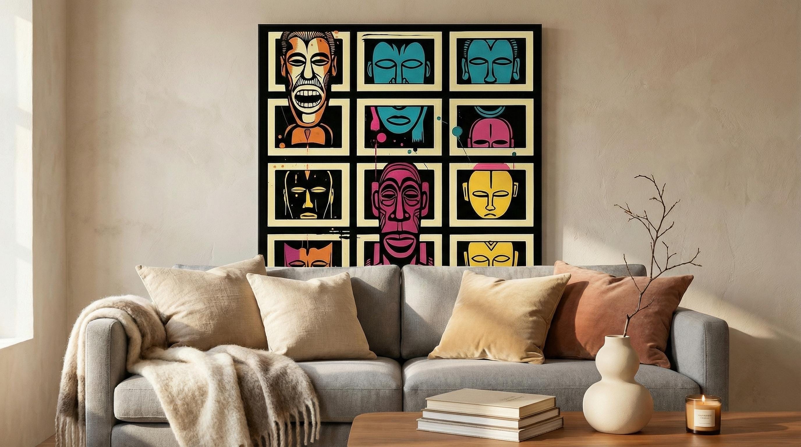 Faces of Many Canvas