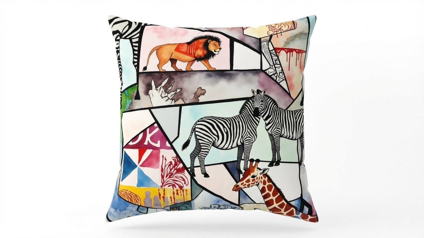 Wild Mosaic cushion