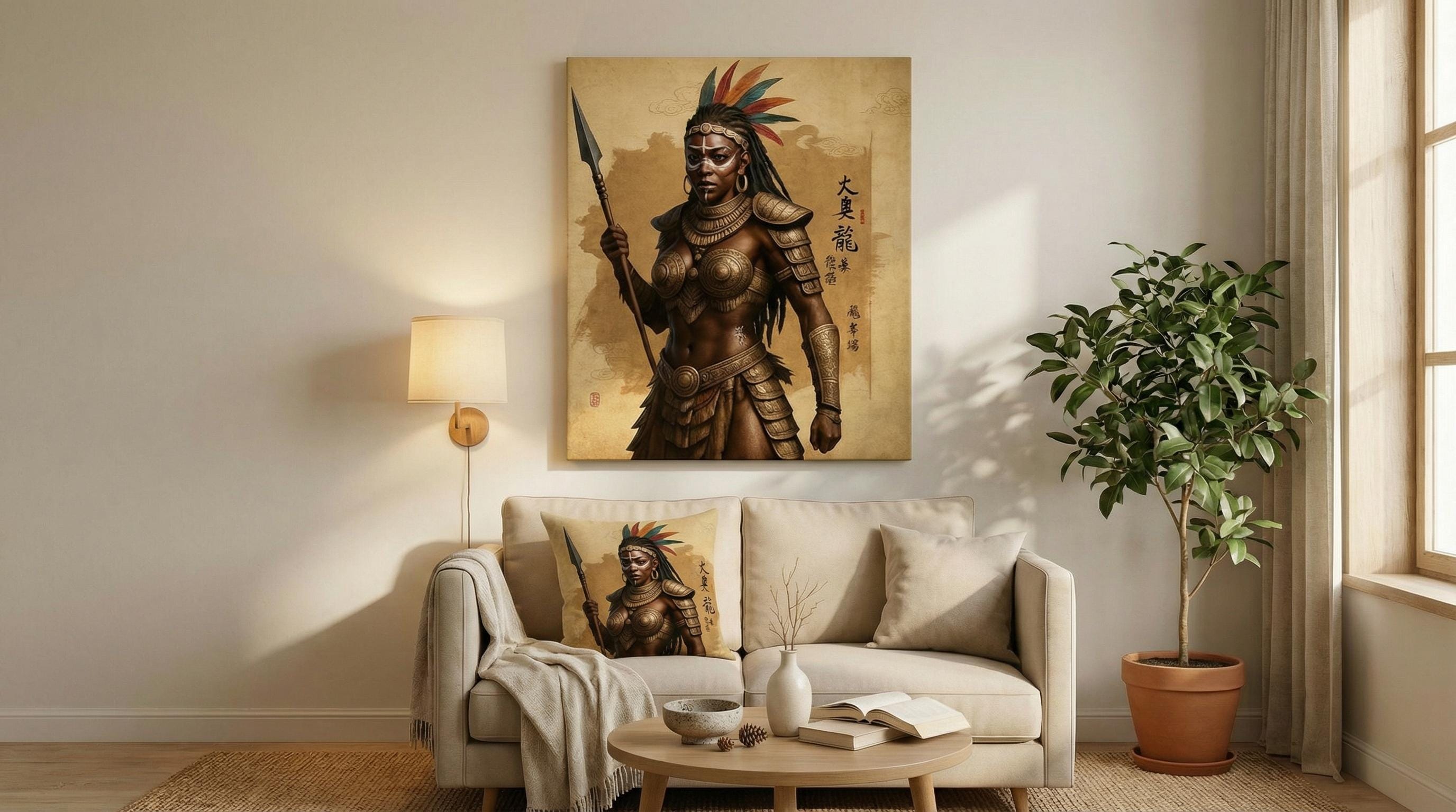 Twin Guardians Canvas