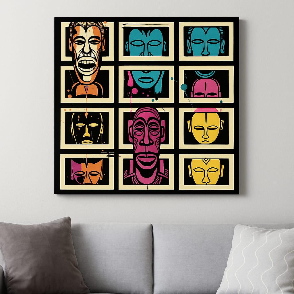 Faces of Many Canvas