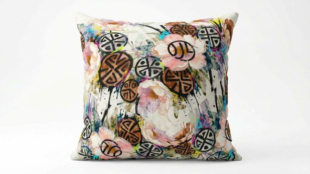 Floral Symbol Fusion cushion