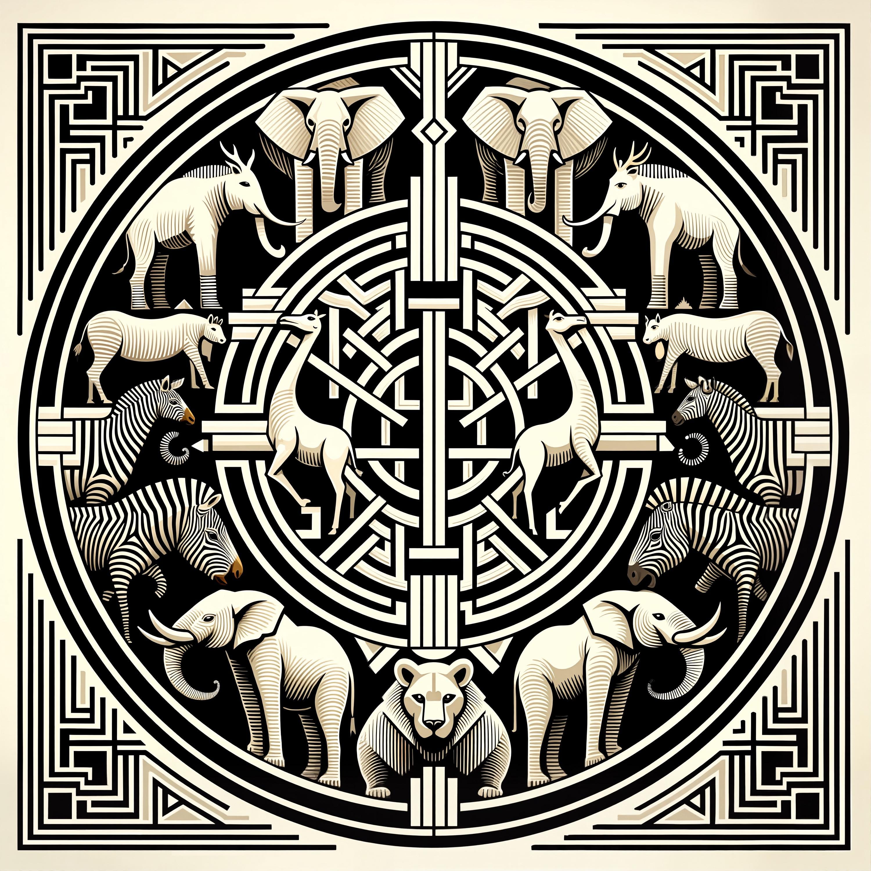 Circle of Wildlife fine print